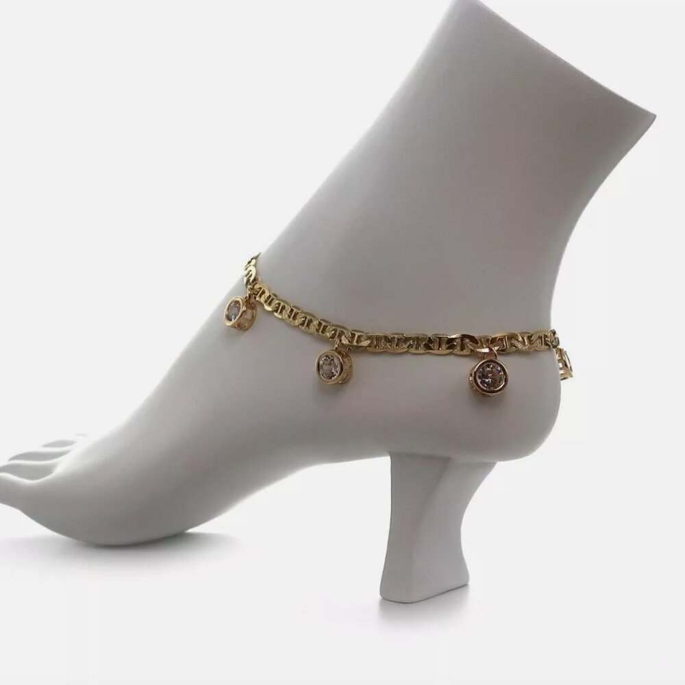 5mm Italian Ladies 14k Anklet Bracelet